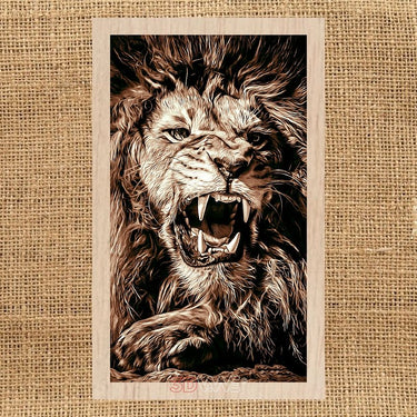 LION laser-ready grayscale file 3DWave.us